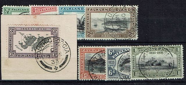 Image of Falkland Islands SG 127/34 FU British Commonwealth Stamp